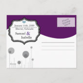 Save the Date Postkarte (Rückseite)