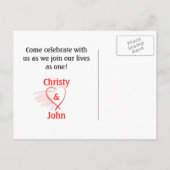 Save the Date Postkarte (Rückseite)