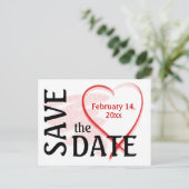 Save the Date Postkarte (Stehend Vorderseite)