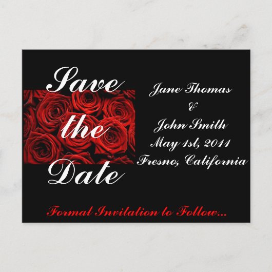 Save the Date Postkarte (Vorderseite)