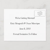 Save the Date Postkarte (Rückseite)