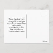 Save the Date Postkarte (Rückseite)
