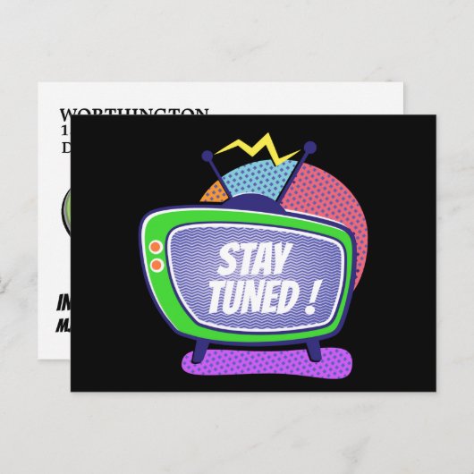 SAVE THE DATE Postkarte (Vorne/Hinten)