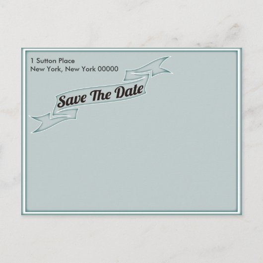 Save the Date Postkarte (Rückseite)