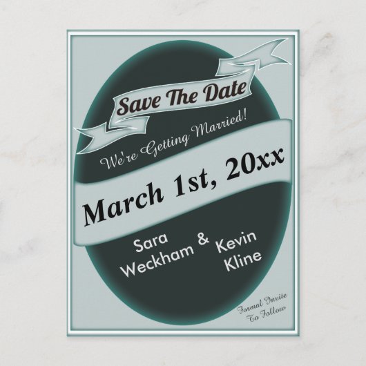 Save the Date Postkarte (Vorderseite)