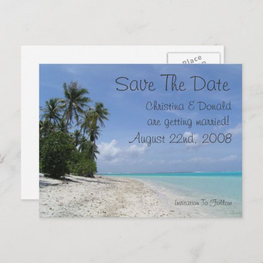 Save the Date Postkarte (Vorne/Hinten)