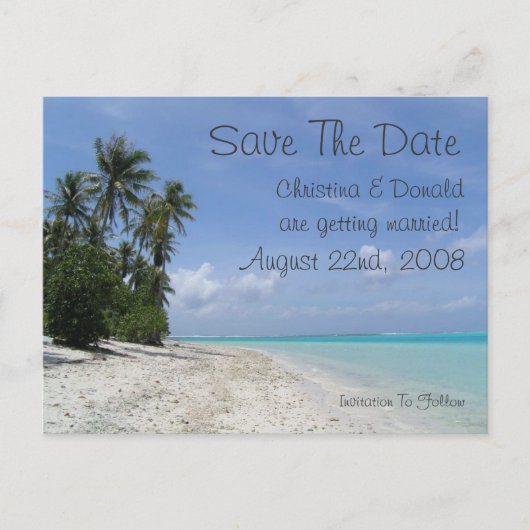 Save the Date Postkarte (Vorderseite)