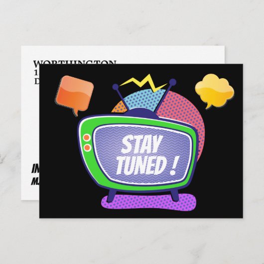 SAVE THE DATE Postkarte (Vorne/Hinten)