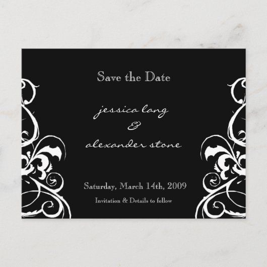 Save the Date Postkarte (Vorderseite)