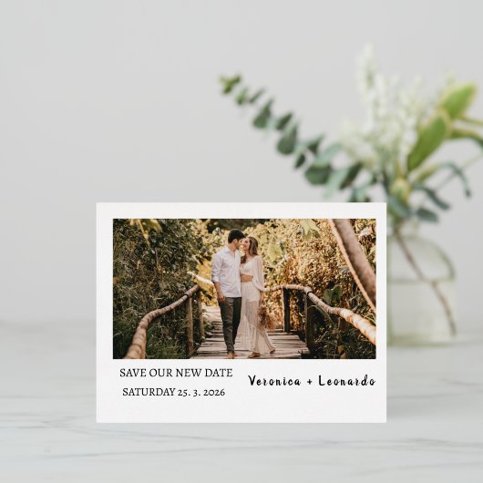 Save the Date Postkarte (Stehend vorne)