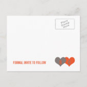 SAVE THE DATE Postkarte (Rückseite)