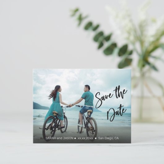 Save the Date Postkarte (Stehend Vorderseite)