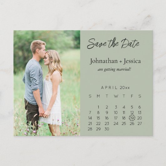 Save the Date Postkarte (Vorderseite)