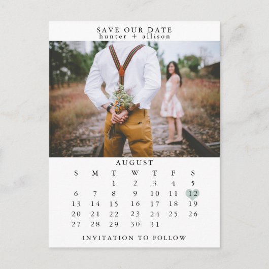 Save the Date Postkarte (Vorderseite)