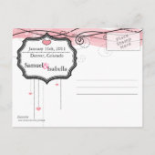 Save the Date Postkarte (Rückseite)