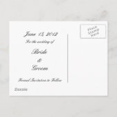 Save the Date Postkarte (Rückseite)