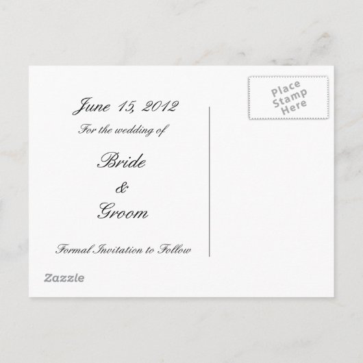 Save the Date Postkarte (Rückseite)