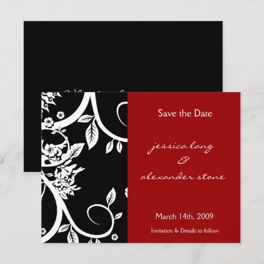 Save the Date - Postkarte (Vorne/Hinten)