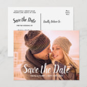 Save the Date Postkarte | Benutzerdefiniertes Foto (Vorne/Hinten)