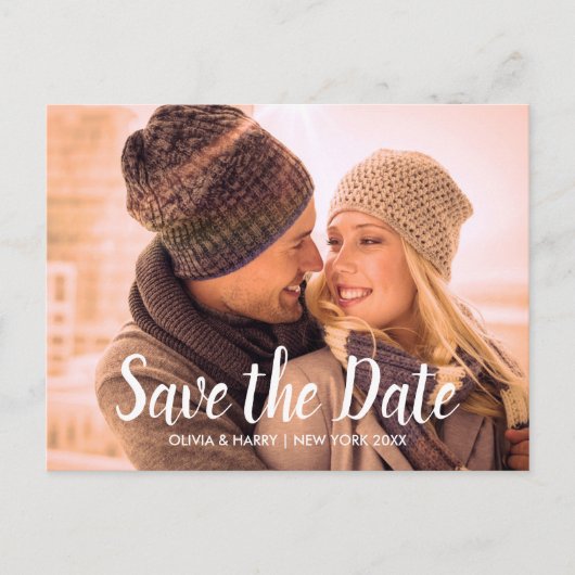 Save the Date Postkarte | Benutzerdefiniertes Foto (Vorderseite)