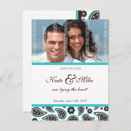 Save the Date Postkarte | C1 (Vorne/Hinten)