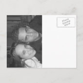 Save the Date Postkarte ||Champagne Theater Bill (Rückseite)