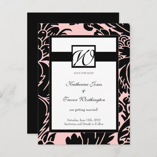 Save the Date Postkarte | D3 (Vorne/Hinten)