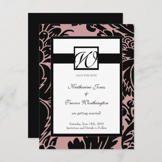 Save the Date Postkarte | D5 (Vorne/Hinten)