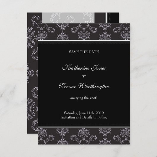 Save the Date Postkarte | E1 (Vorne/Hinten)