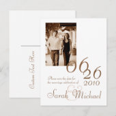 Save the Date Postkarte Foto 01 (Vorne/Hinten)