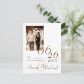Save the Date Postkarte Foto 01 (Stehend Vorderseite)