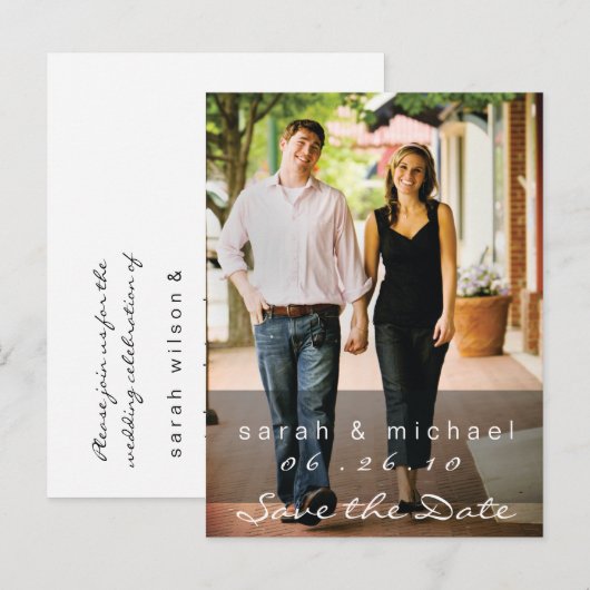 Save the Date Postkarte Foto 02 (Vorne/Hinten)