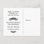 Save the Date Postkarte - Halloween-Liebe (Rückseite)