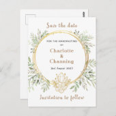 Save the Date Postkarte | Handhabung | Hochzeit (Vorne/Hinten)