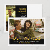 Save the Date Postkarte im modernen Foto (Vorne/Hinten)