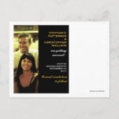 Save the Date Postkarte im modernen Foto (Rückseite)