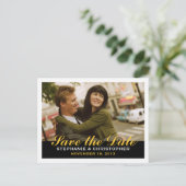 Save the Date Postkarte im modernen Foto (Stehend Vorderseite)