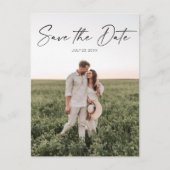 Save the Date Postkarte - Minimales Skript (Vorderseite)