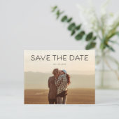 Save the Date Postkarte - Minimalistisch (Stehend Vorderseite)