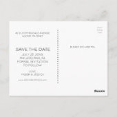 Save the Date Postkarte - Minimalistisch (Rückseite)