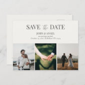 Save the Date Postkarte, Minimalistisch Save the D Postkarte (Vorne/Hinten)