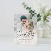 Save the Date Postkarte mit Foto (Stehend Vorderseite)