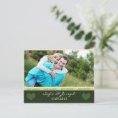 Save the Date Postkarte mit Foto (Stehend Vorderseite)