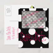 Save the Date Postkarte mit Ihrem Foto Schwarz-wei (Vorne/Hinten)