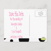 Save the Date Postkarte mit Ihrem Foto Schwarz-wei (Rückseite)