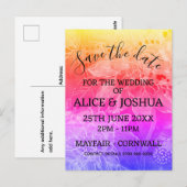 Save the Date Postkarte - Rustikales Treibholz (Vorne/Hinten)