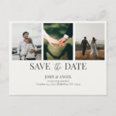 Save the Date Postkarte, Save the Date Minimalisti Postkarte (Vorderseite)