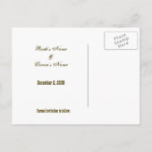 Save the Date Postkarte - Weiße Kirche (Rückseite)