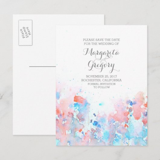 Save the Date Postkarten (Vorne/Hinten)