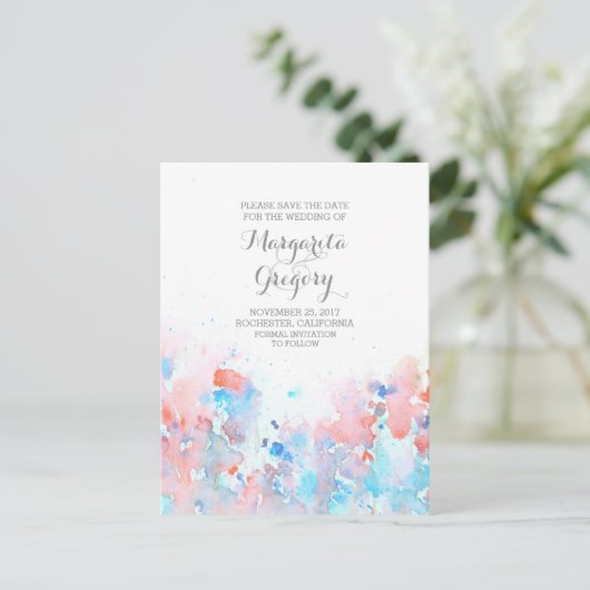 Save the Date Postkarten (Stehend Vorderseite)